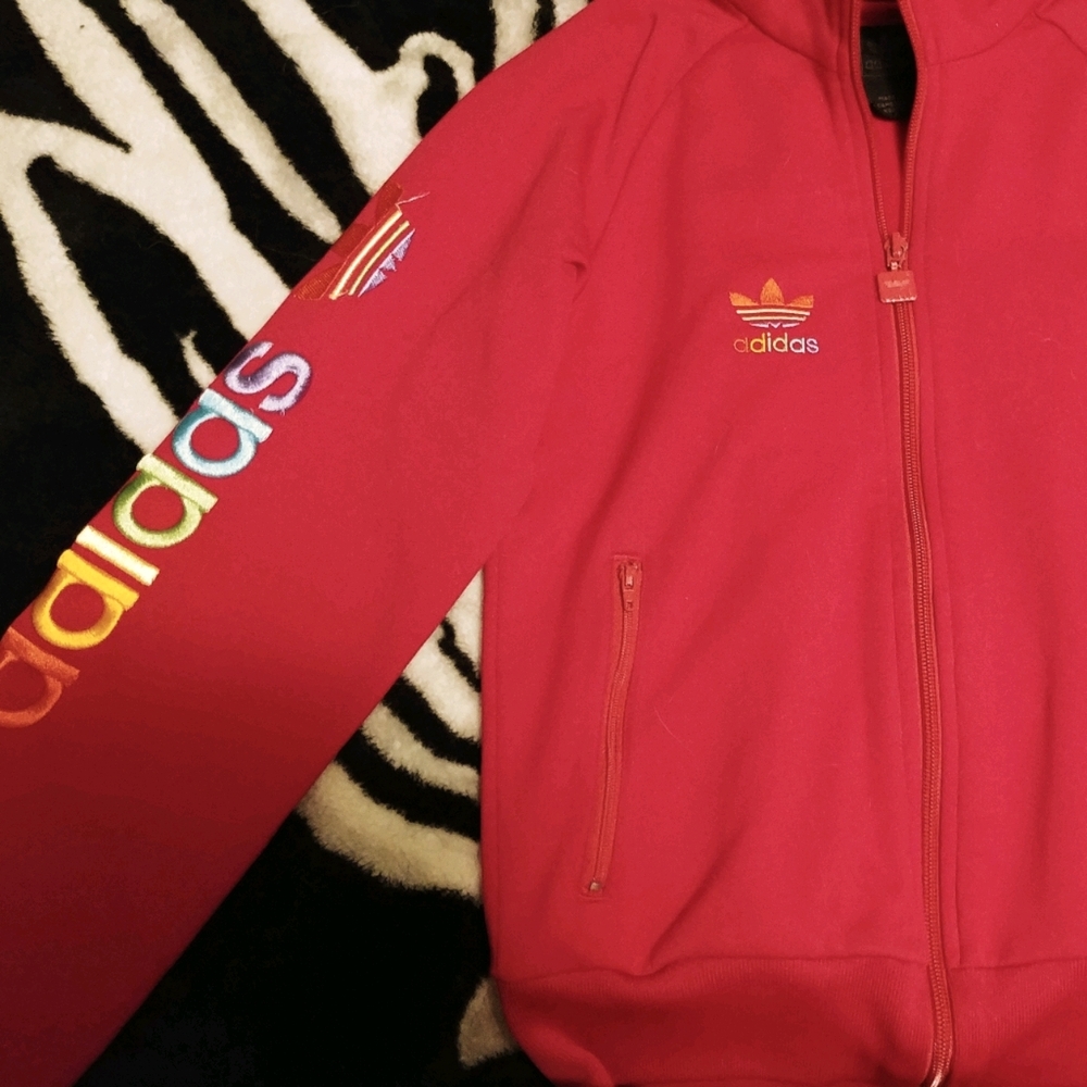 Adidas zip-up sweater